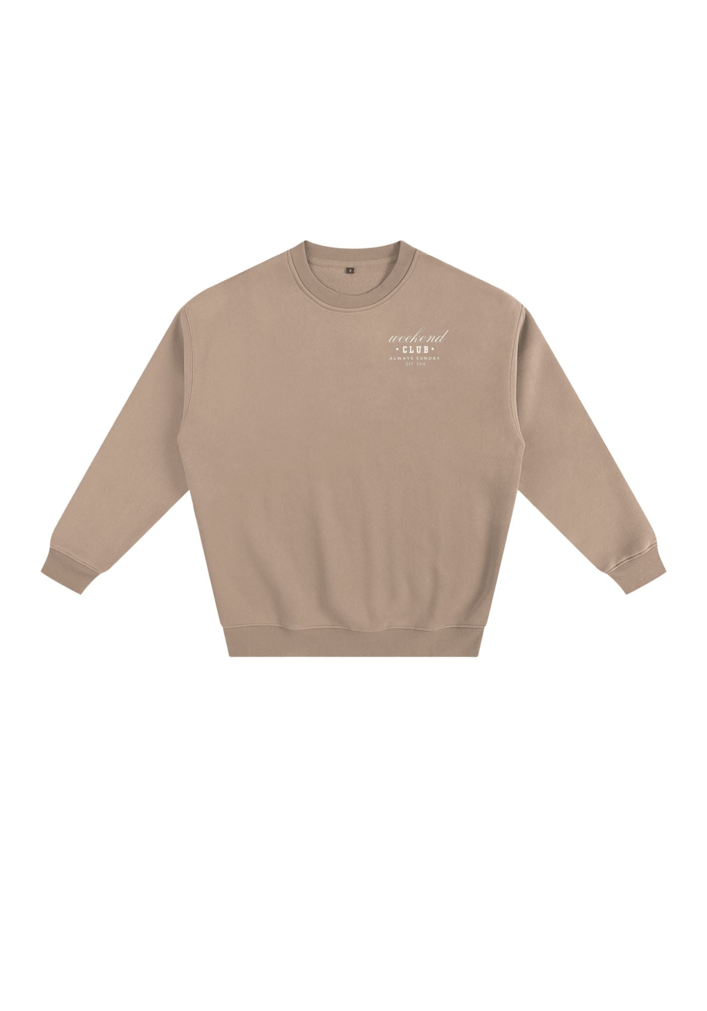 Oat Latte Weekend Club Classic Sweater