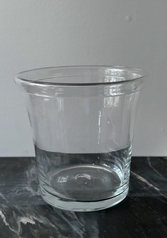Solid Glass Clear Jar