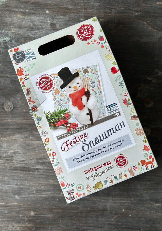 Snowman Needle Felting Craft Kit