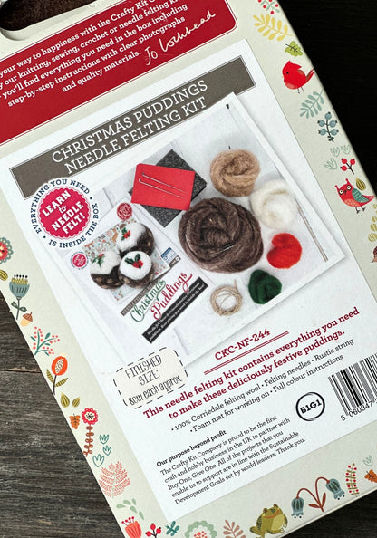 Christmas Pudding Needle Felting Craft Kit