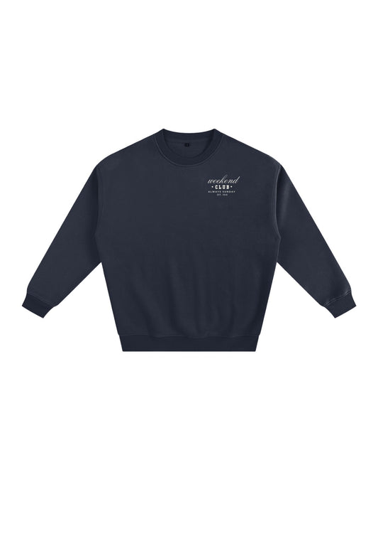 Midnight Blue Weekend Club Classic Sweater
