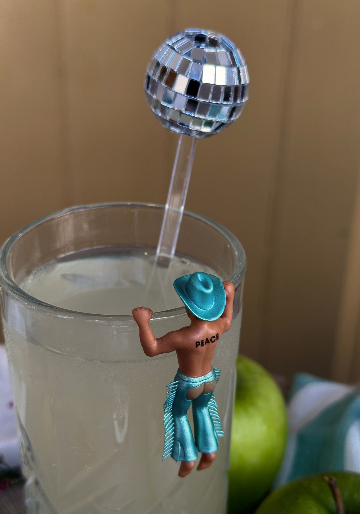 Set of Four Disco Cowboy Drink Markers