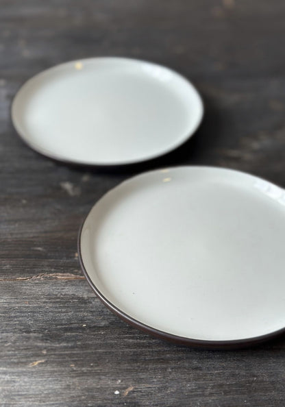 Set of Two Stoneware Side Plates