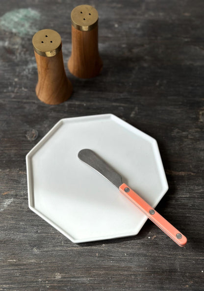 White Octagonal Side Plate