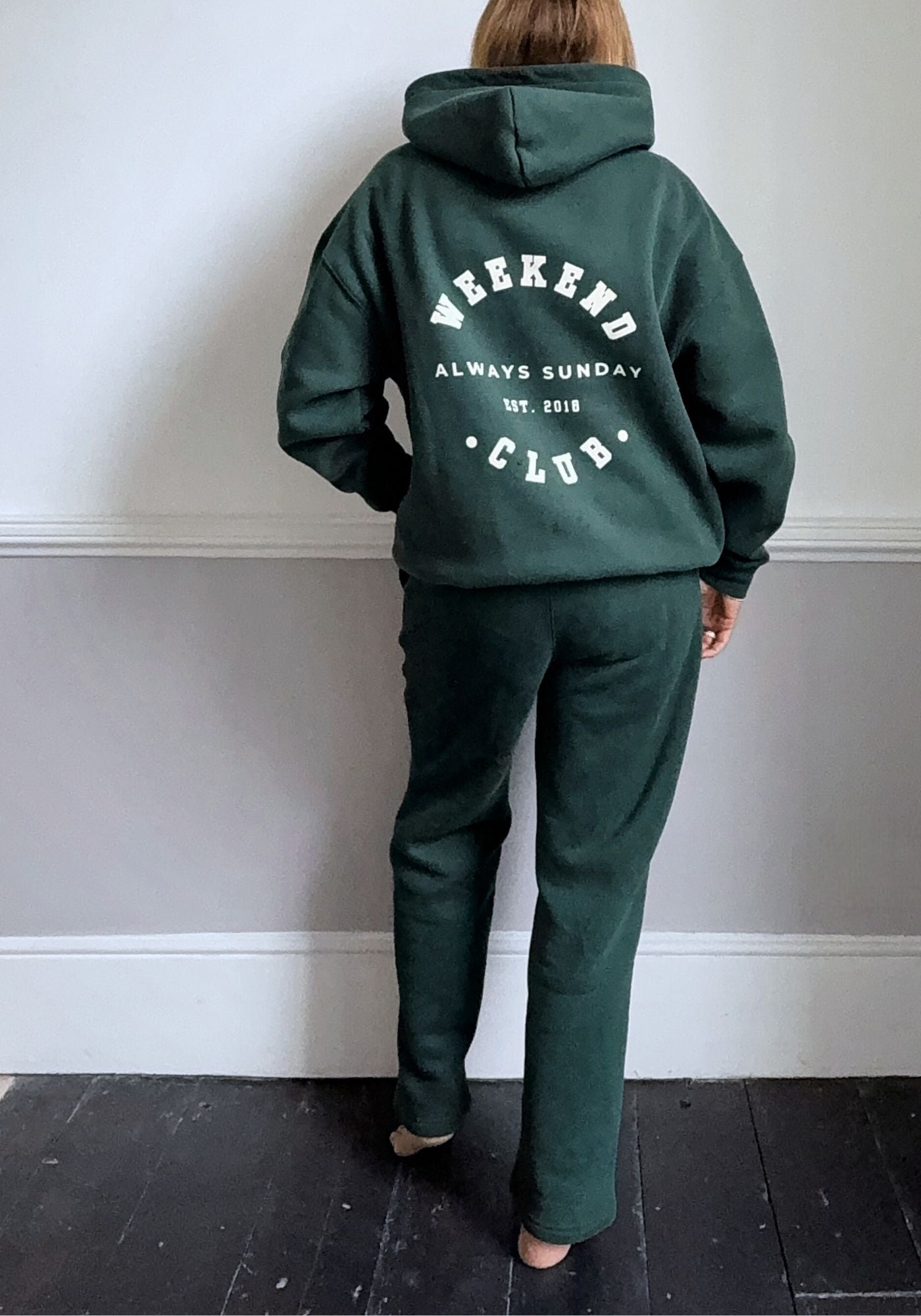 Heritage Green Weekend Club Hooded Sweater