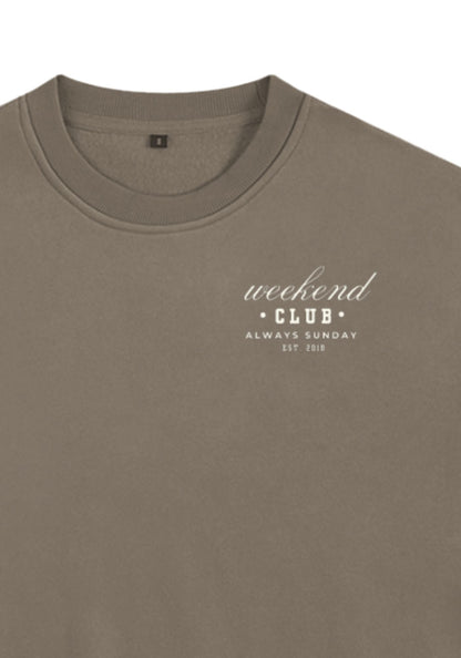 Stone Grey Weekend Club Classic Sweater