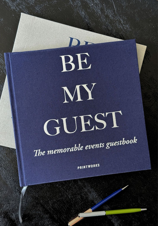 Navy Coffee Table Guest Book