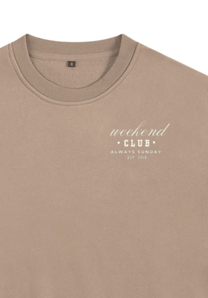Oat Latte Weekend Club Classic Sweater