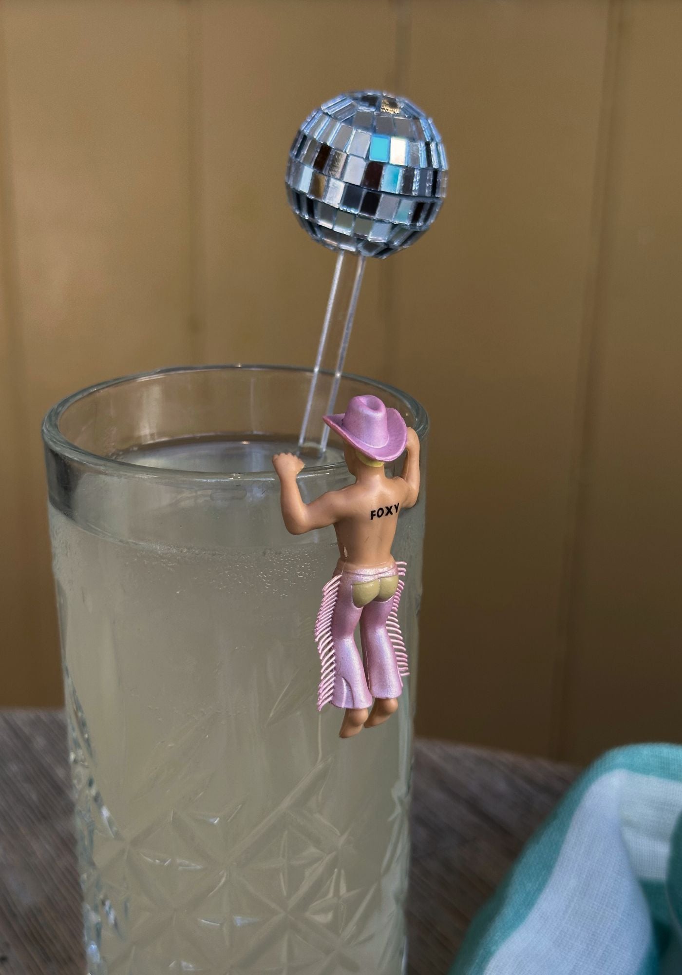 Set of Four Disco Cowboy Drink Markers