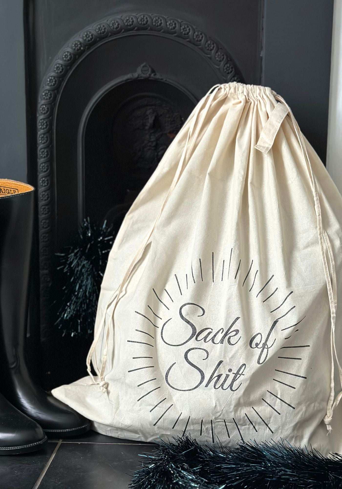 Glittery Black Sack of Shit
