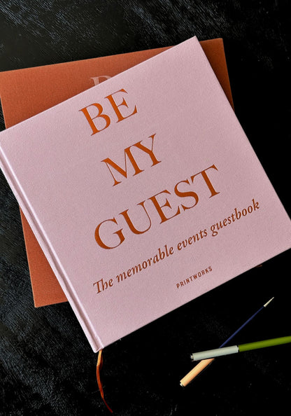 Pink Coffee Table Guest Book