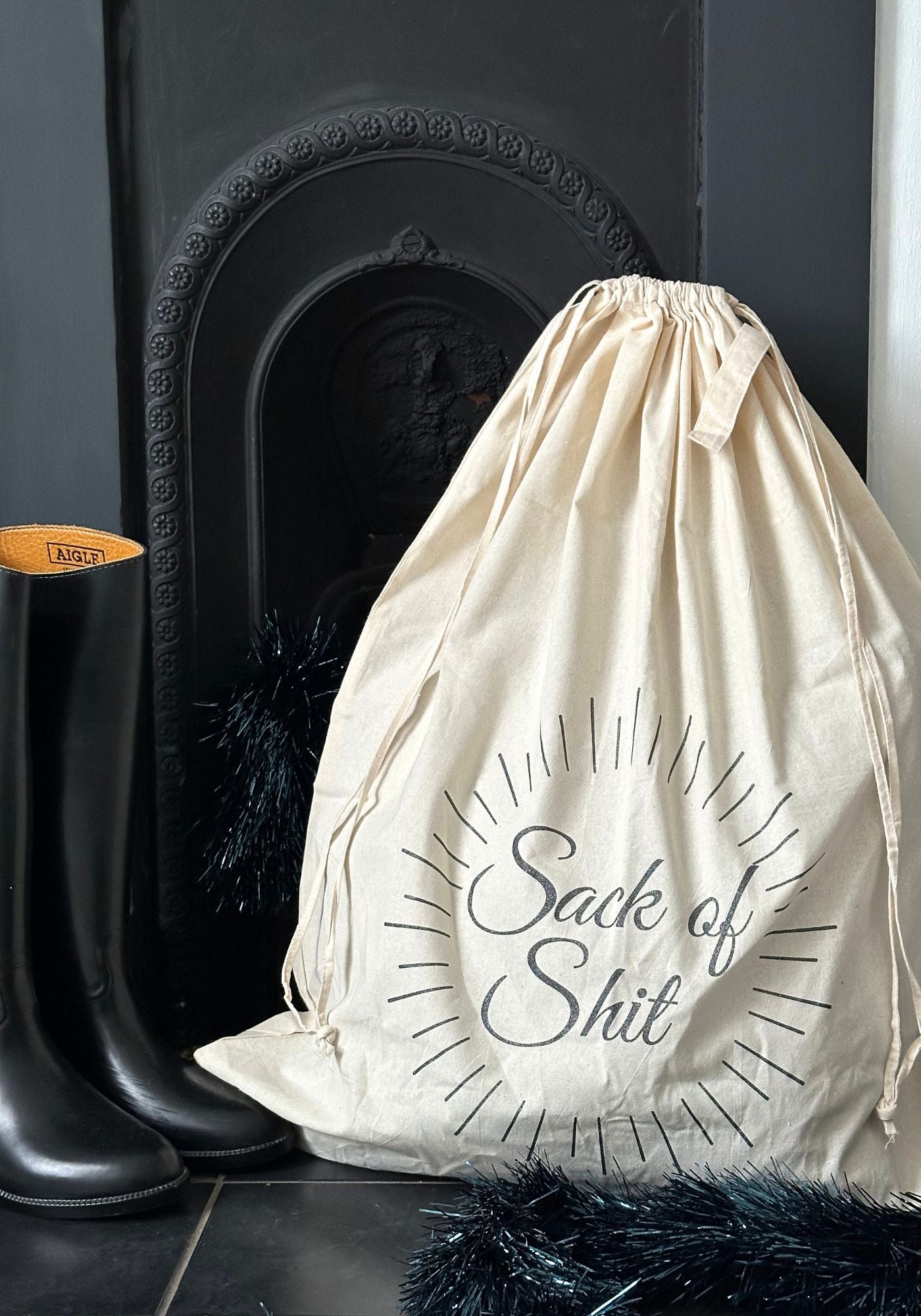 Glittery Black Sack of Shit