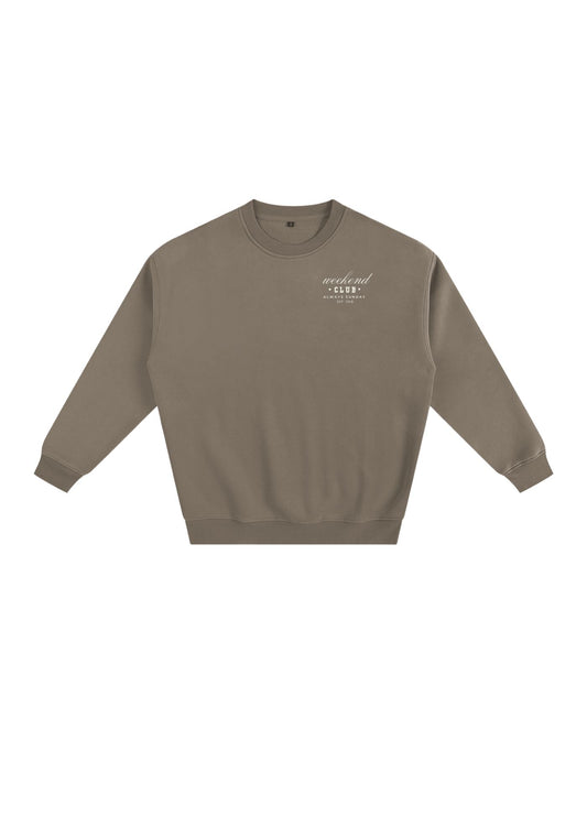 Stone Grey Weekend Club Classic Sweater