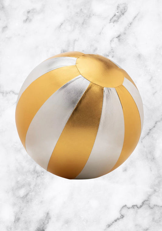 Aufblasbarer Zirkusball in Silber und Gold