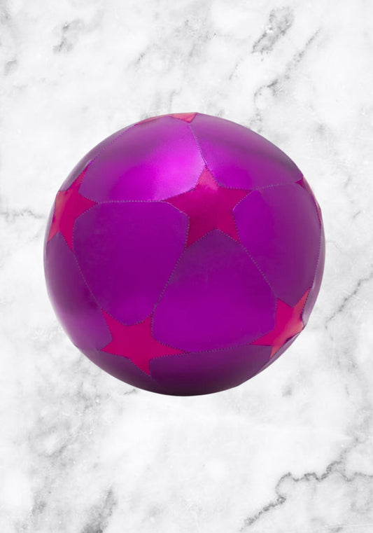 Aufblasbarer Zirkusball mit rosa Sternen