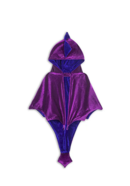 Purple and Blue Velvet Dragon Cape