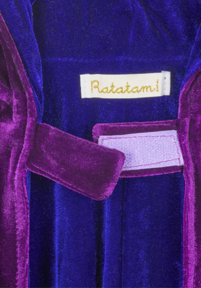 Purple and Blue Velvet Dragon Cape