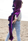 Purple and Blue Velvet Dragon Cape