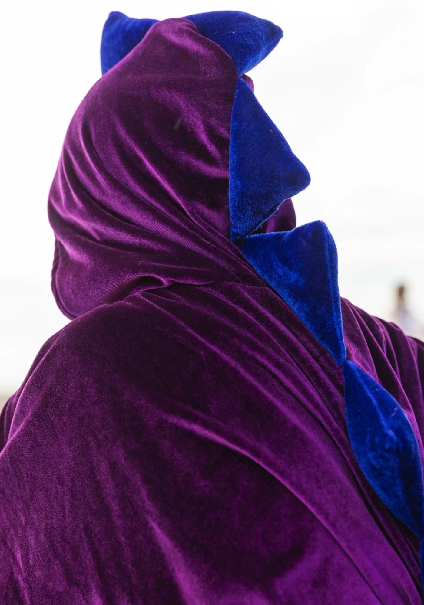 Purple and Blue Velvet Dragon Cape