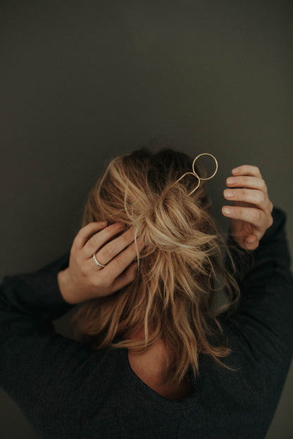 Épingles à cheveux minimales en laiton 