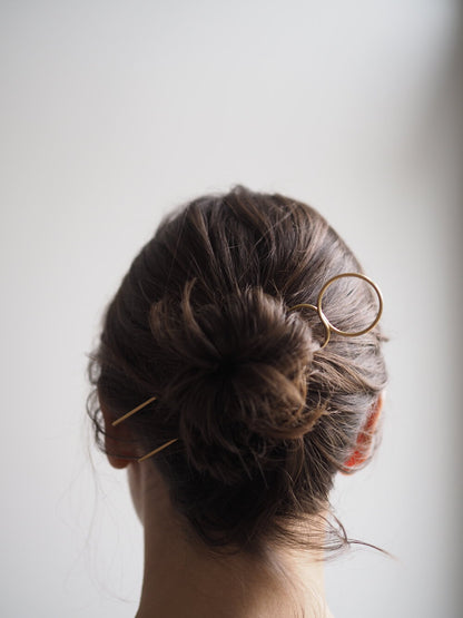 Épingles à cheveux minimales en laiton 