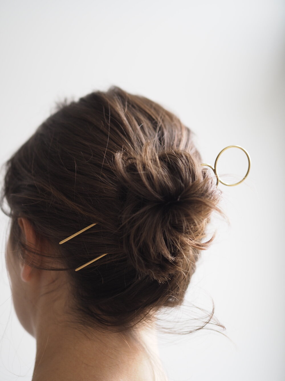 Épingles à cheveux minimales en laiton 
