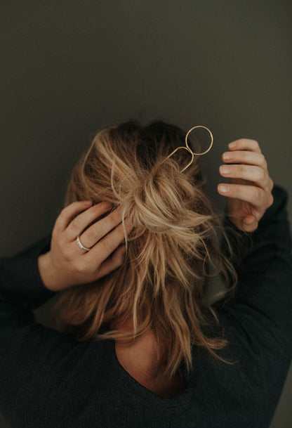 Épingles à cheveux minimales en laiton 