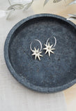Aurora Brass & Silver Star Earrings