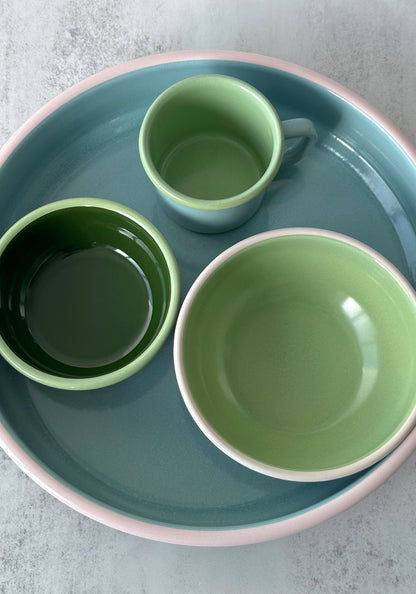 Tasse en émail « Toujours le dimanche » 