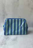 Blue Striped Wash Bags