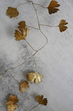 Antique Brass Gingko Leaf Garland