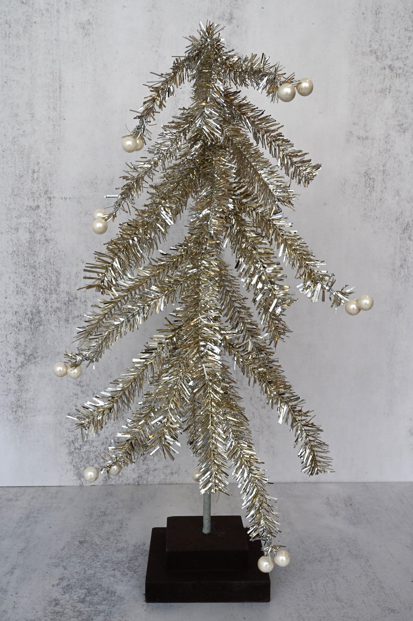 Tinsel Fir Tree Decoration