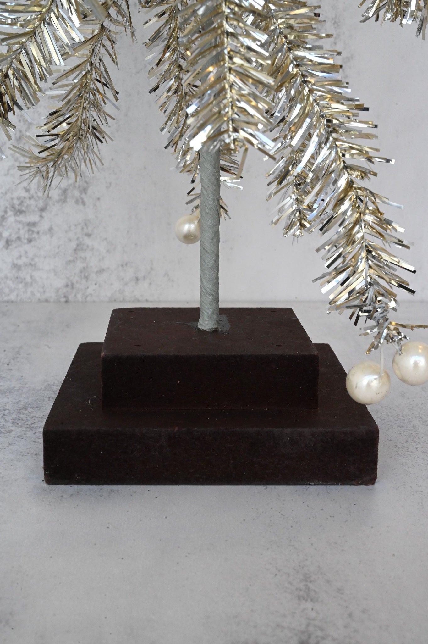 Tinsel Fir Tree Decoration