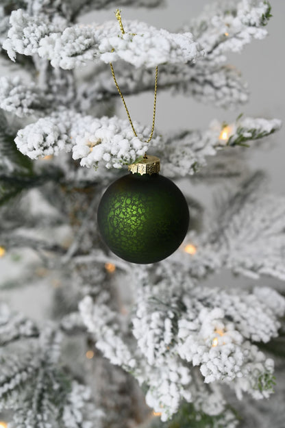 Boules de Noël rondes et lisses en verre coloré