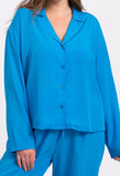 Sky Blue Pyjamas Shirt Top