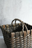 Ash Grey Woven Wood Basket