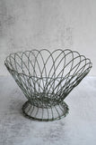 Round Green Wire Basket Bowl