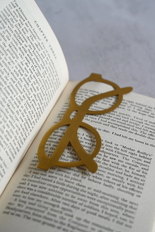 Brass Glasses Bookmark