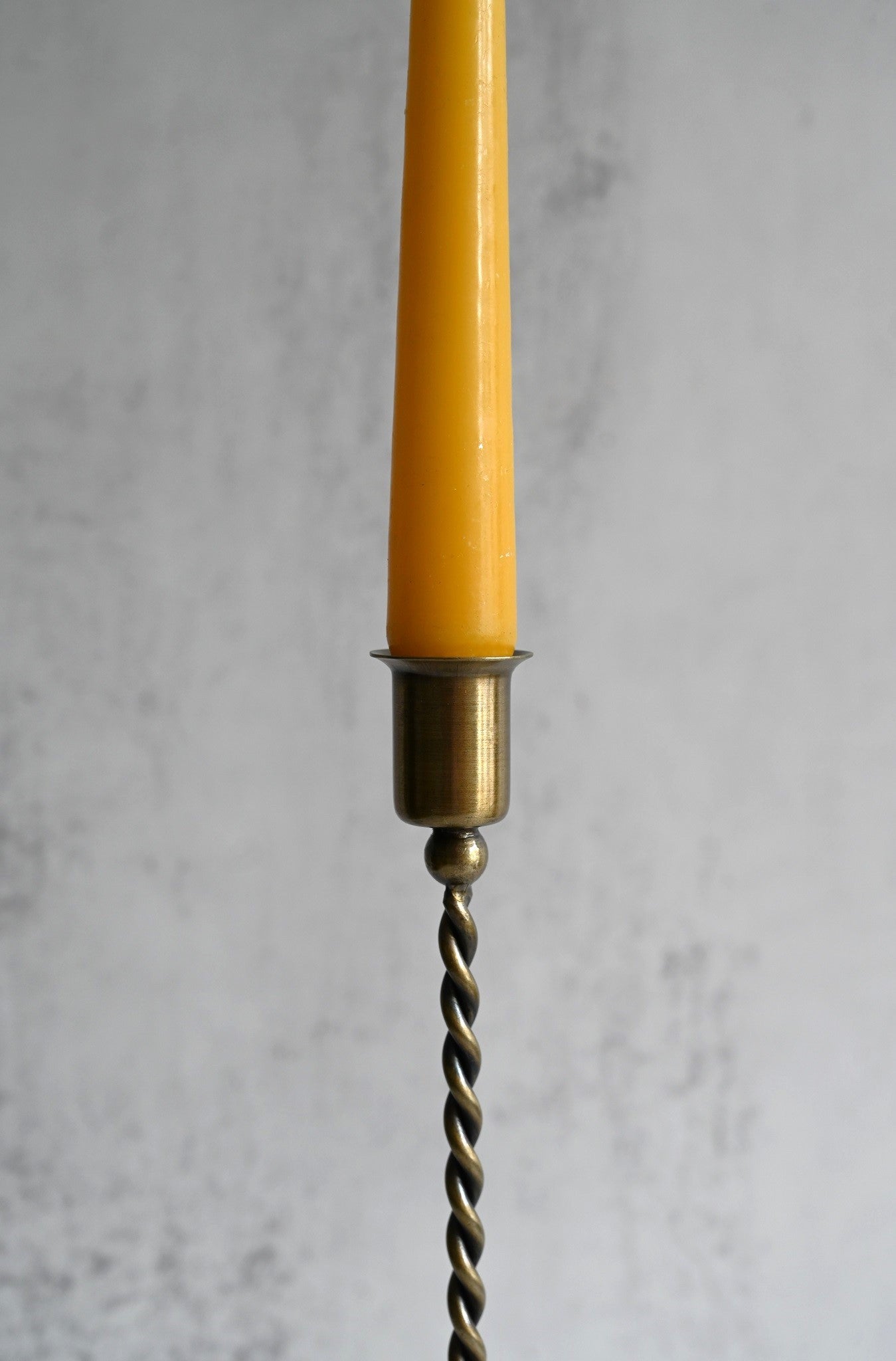 Antique Brass Twisted Candle Holders