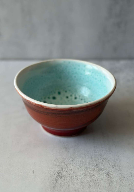 Red and Blue Stephen Bishop Ceramic Cereal Bowl