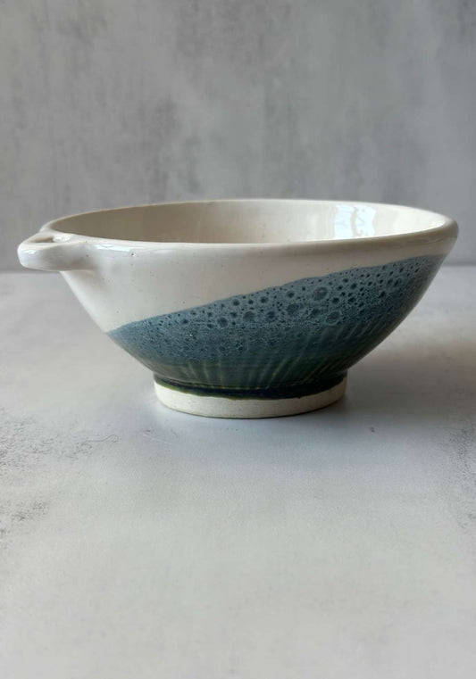 Green Blue and Yellow Speckle Stephen Bishop Bowl