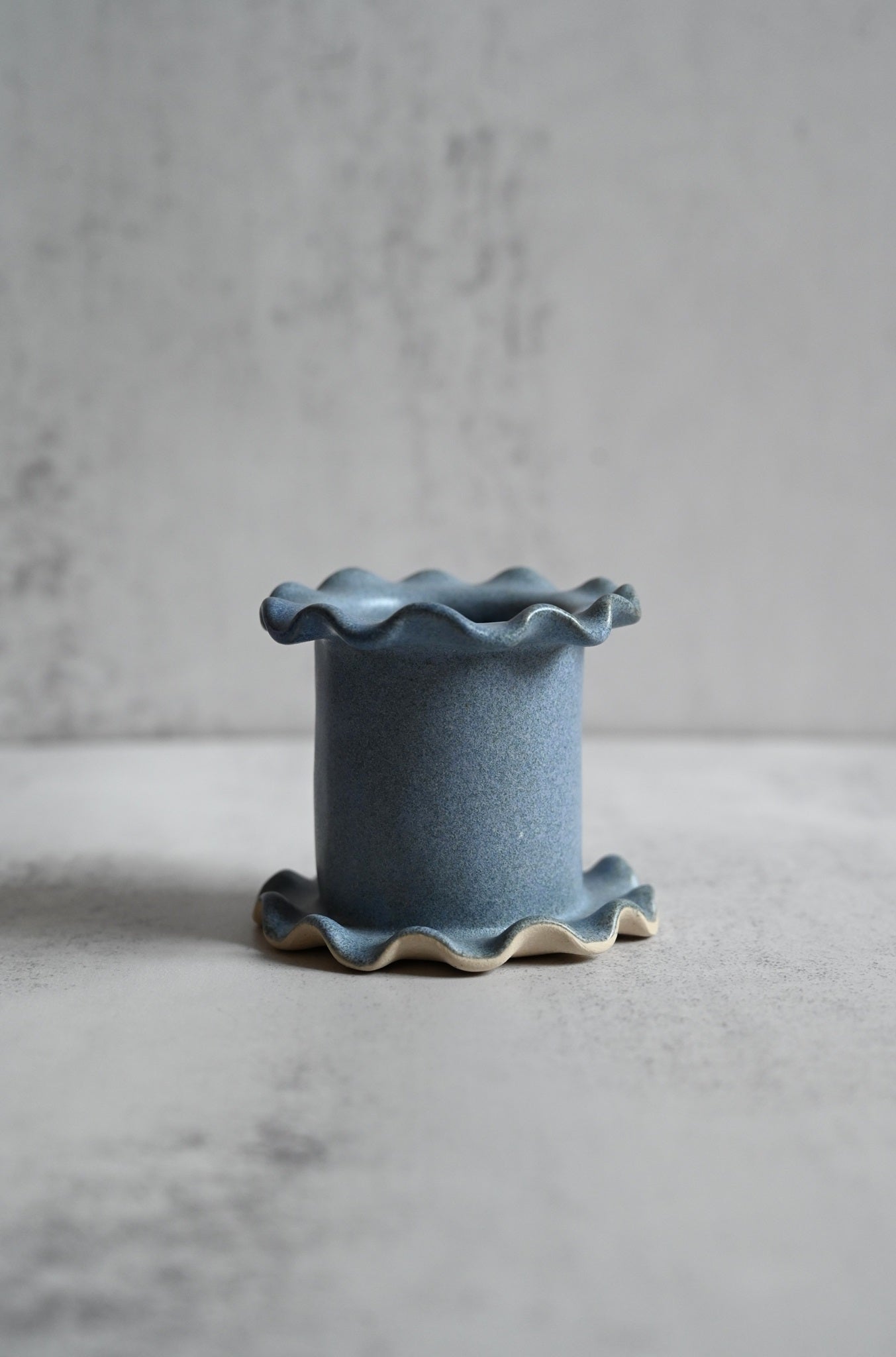 Blue Candle Holder