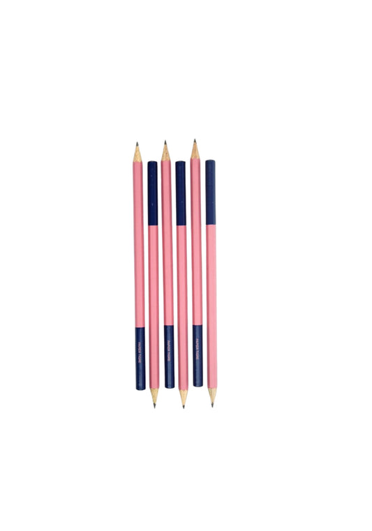 Pink and Navy Block Colour Pencil