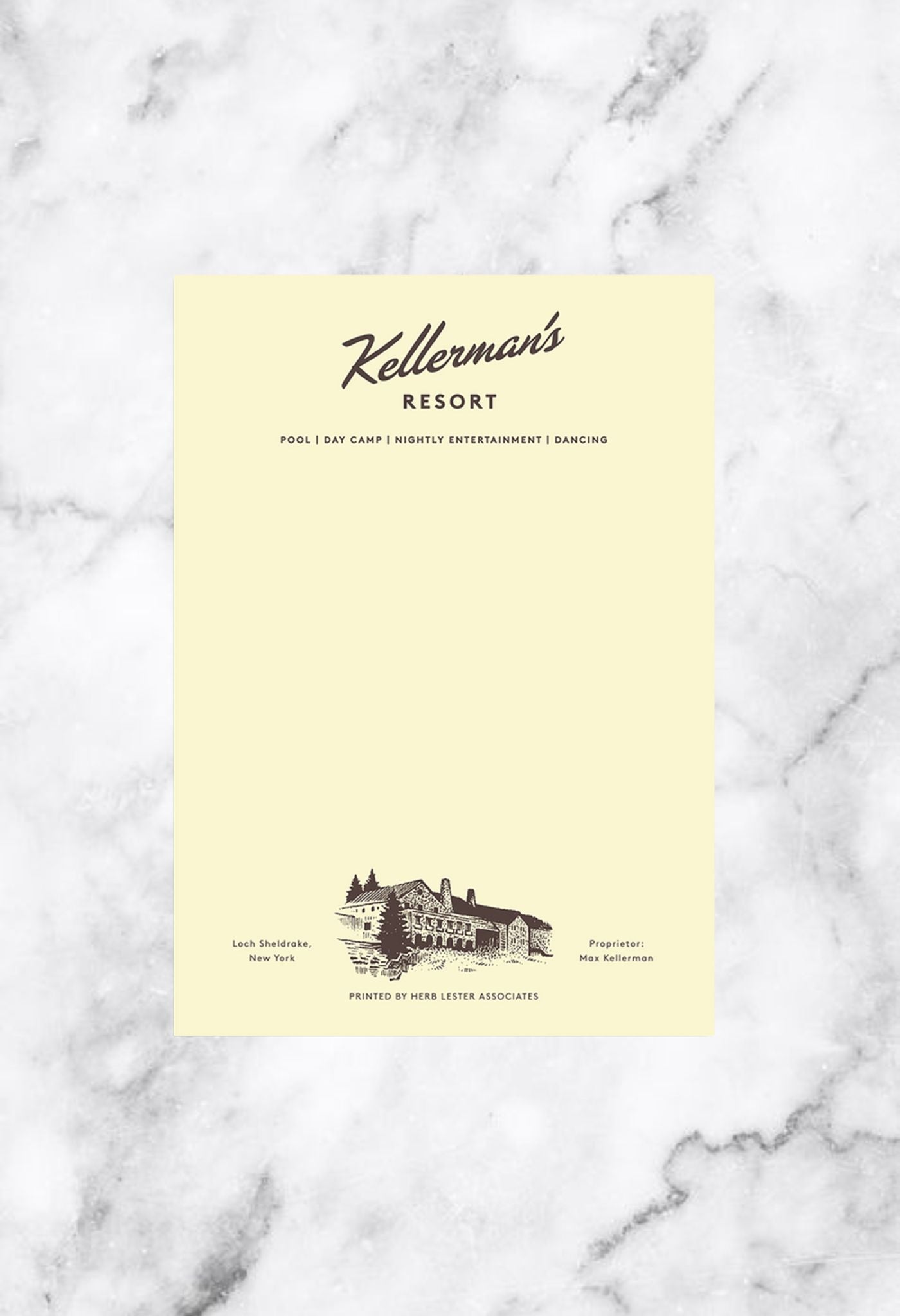 Kellermans Hotel-Notizblock 