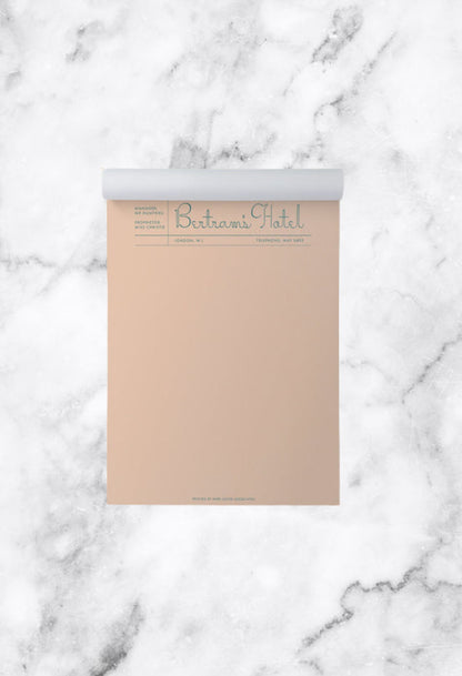 Bertrams Hotel Notepad