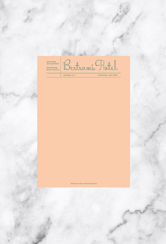 Bertrams Hotel Notepad