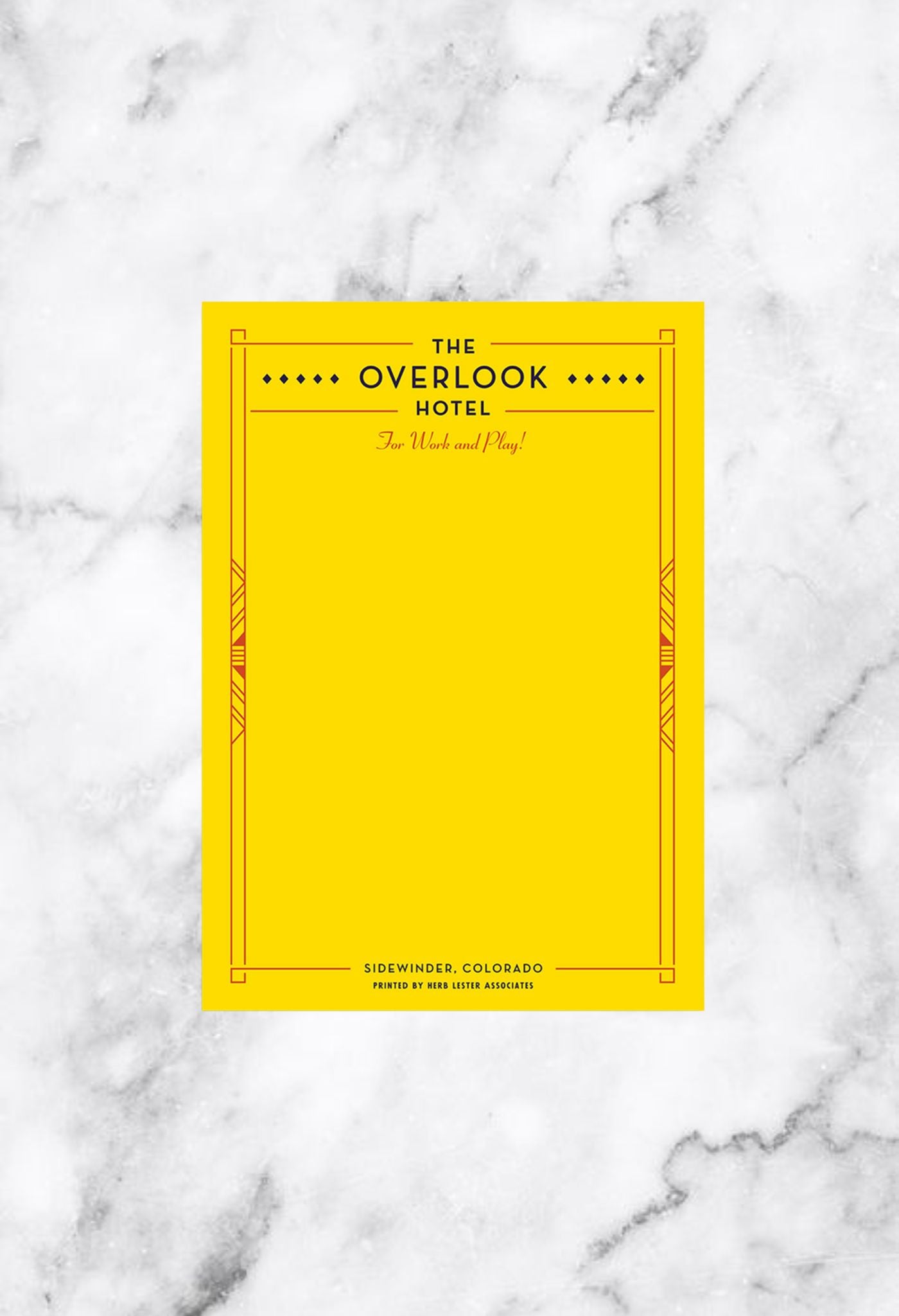 The Overlook Hotel Notepad