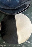 Black & Cream Round Placemat