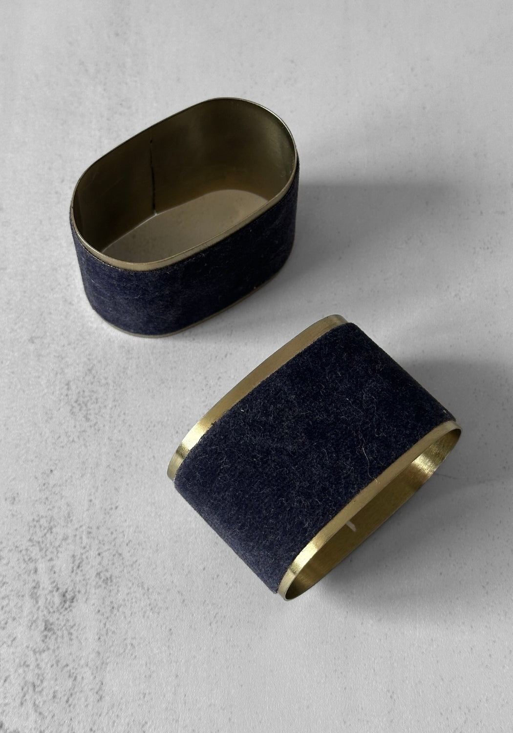 Royal Blue Velvet Milla Napkin Ring