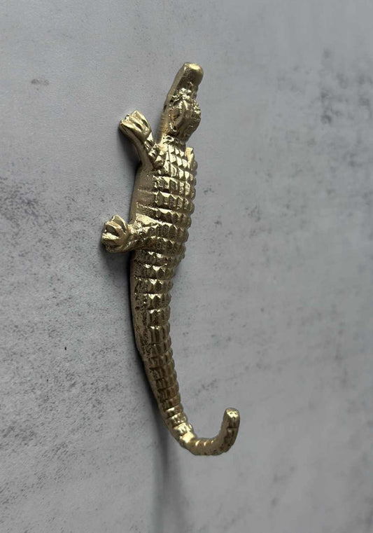 Small Brass Crocodile Hook